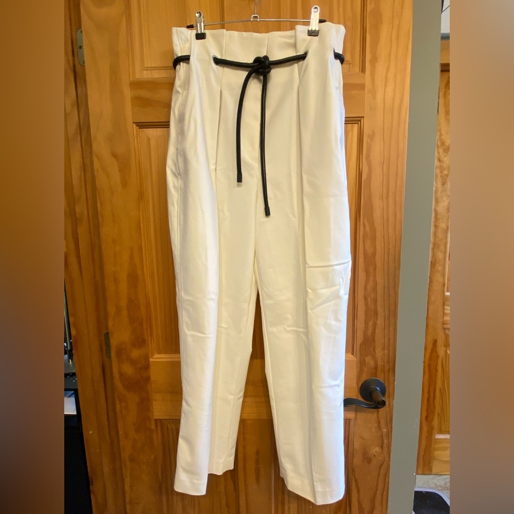 3.1 Phillip Lim Cream Cropped, Wide-leg Pants